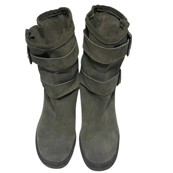 Sam Edelman Suede Ankle Moto Boots 9.5 - Picture 1 of 9